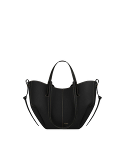 Cyme Mini EDITION TEXTURED BLACK WITH ECRU STITCHING