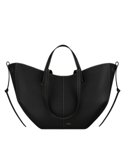 Cyme EDITION TEXTURED BLACK WITH ECRU STITCHING